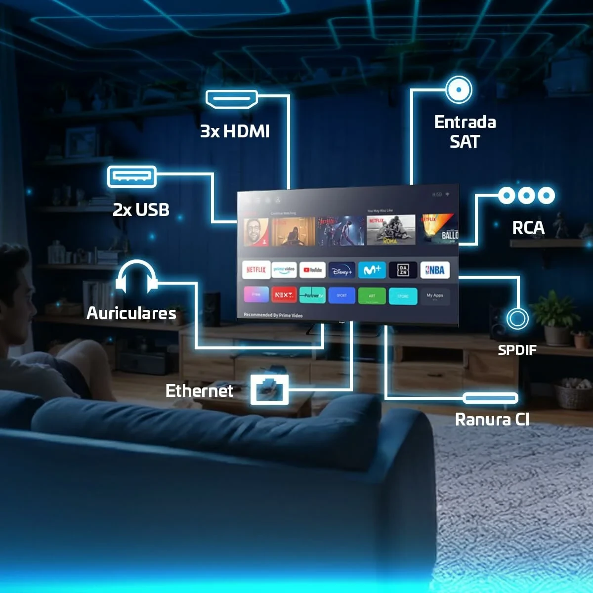 Smart TV Engel LE3295QLED   32 32" QLED