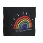 Bolsa de tela DKD Home Decor Negro Poliéster Nylon 43 x 15 x 40 cm (2 Unidades)