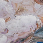 Lienzo Alexandra House Living Madera 80 x 120 x 3 cm Bailarina