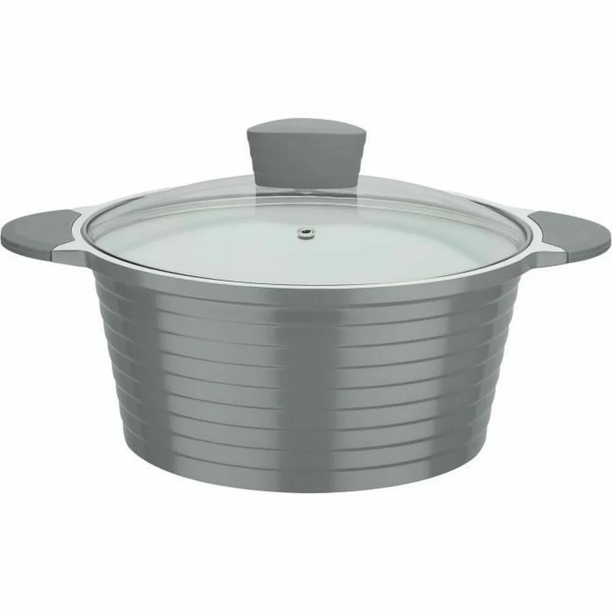 Olla GSW Blanco Gris Cerámica Aluminio fundido 2 Piezas