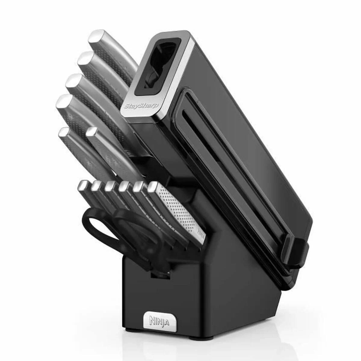 Set de Cuchillos NINJA Acero Madera Acero Inoxidable 14 Piezas (12 Unidades)