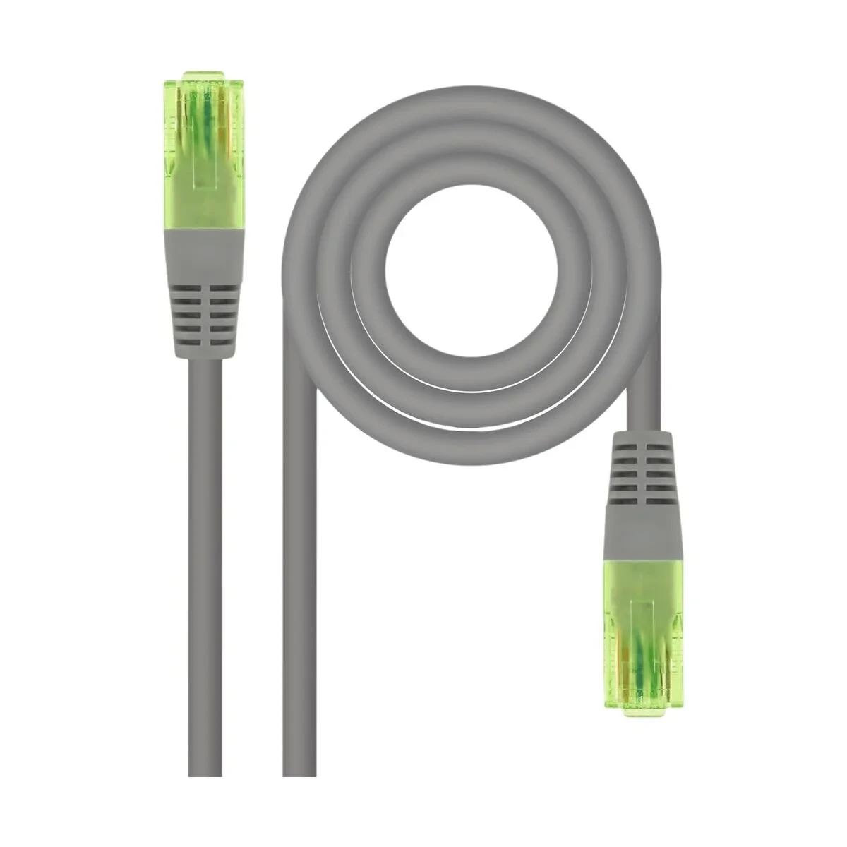 Cable RJ45 Categoría 6 UTP Rígido NANOCABLE AWG26 Gris
