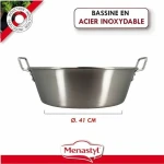 Recipiente Conservador de Alimentos Menastyl 40,5 cm Plateado Rectangular