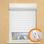 Persiana Blanco PVC Aluminio 155 x 120 cm