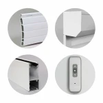 Persiana Blanco PVC Aluminio 155 x 120 cm