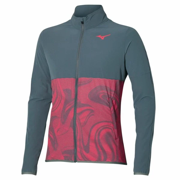 Chaqueta Deportiva para Hombre Mizuno Charge Printed Gris