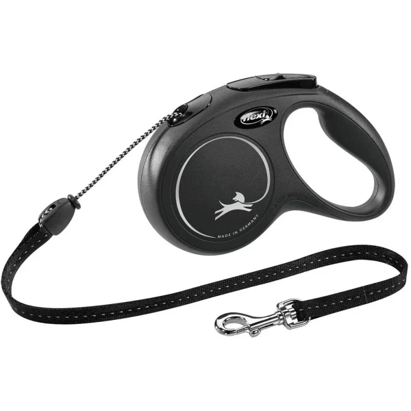 Correa para Perro Trixie New CLASSIC Negro M 5 m