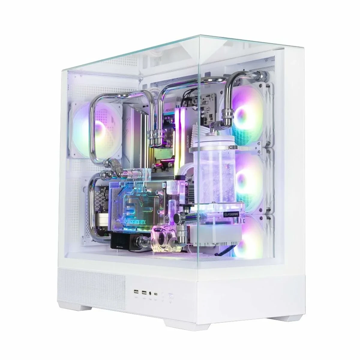 Caja Semitorre ATX Zalman P40 Prism Plus Blanco
