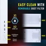 Caja Semitorre ATX BitFenix CETO Basic Blanco