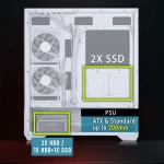 Caja Semitorre ATX BitFenix CETO Basic Blanco