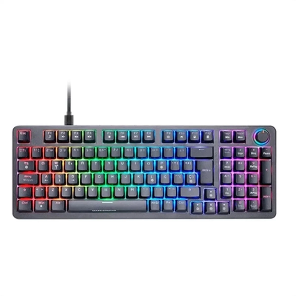 Teclado Gaming Mars Gaming MKPROBES Negro Qwerty Español