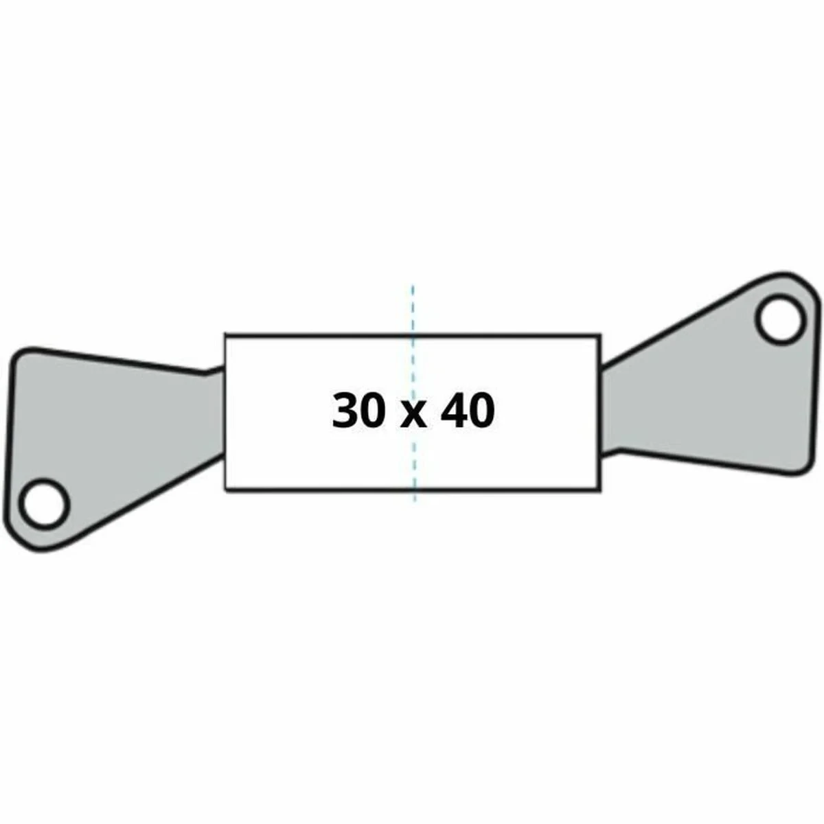 Cilindro de seguridad Yale 30 x 40 mm Latón
