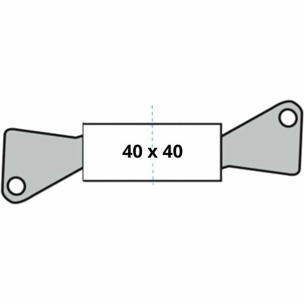Cilindro de seguridad Yale 40 x 40 mm Latón
