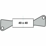 Cilindro de seguridad Yale 40 x 40 mm Latón