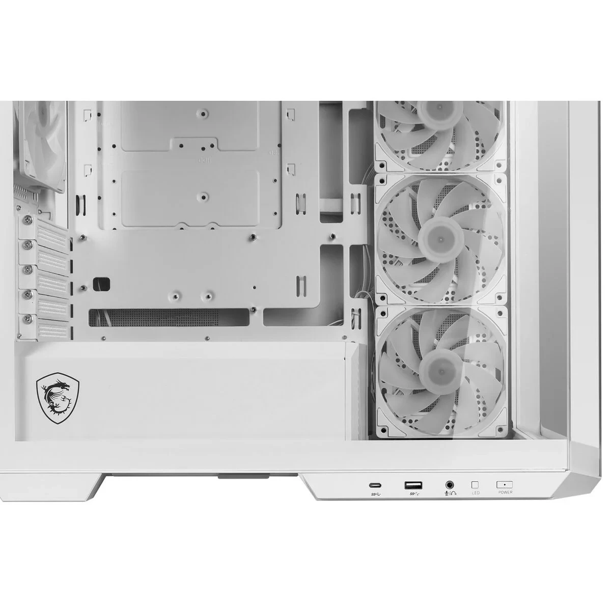 Caja Semitorre ATX MSI MAG PANO M100R PZ Blanco