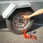 Bomba de Aire de Pie Precision Steel Naranja