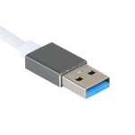 Hub USB iggual IGG319260 Negro Gris