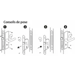 Cerradura de embutir Yale Y60R-A40/N 6,75 x 2 x 23 cm Acero