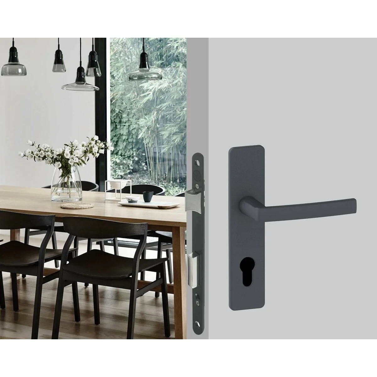 Cerradura de embutir Yale Y60R-A40/N 6,75 x 2 x 23 cm Acero