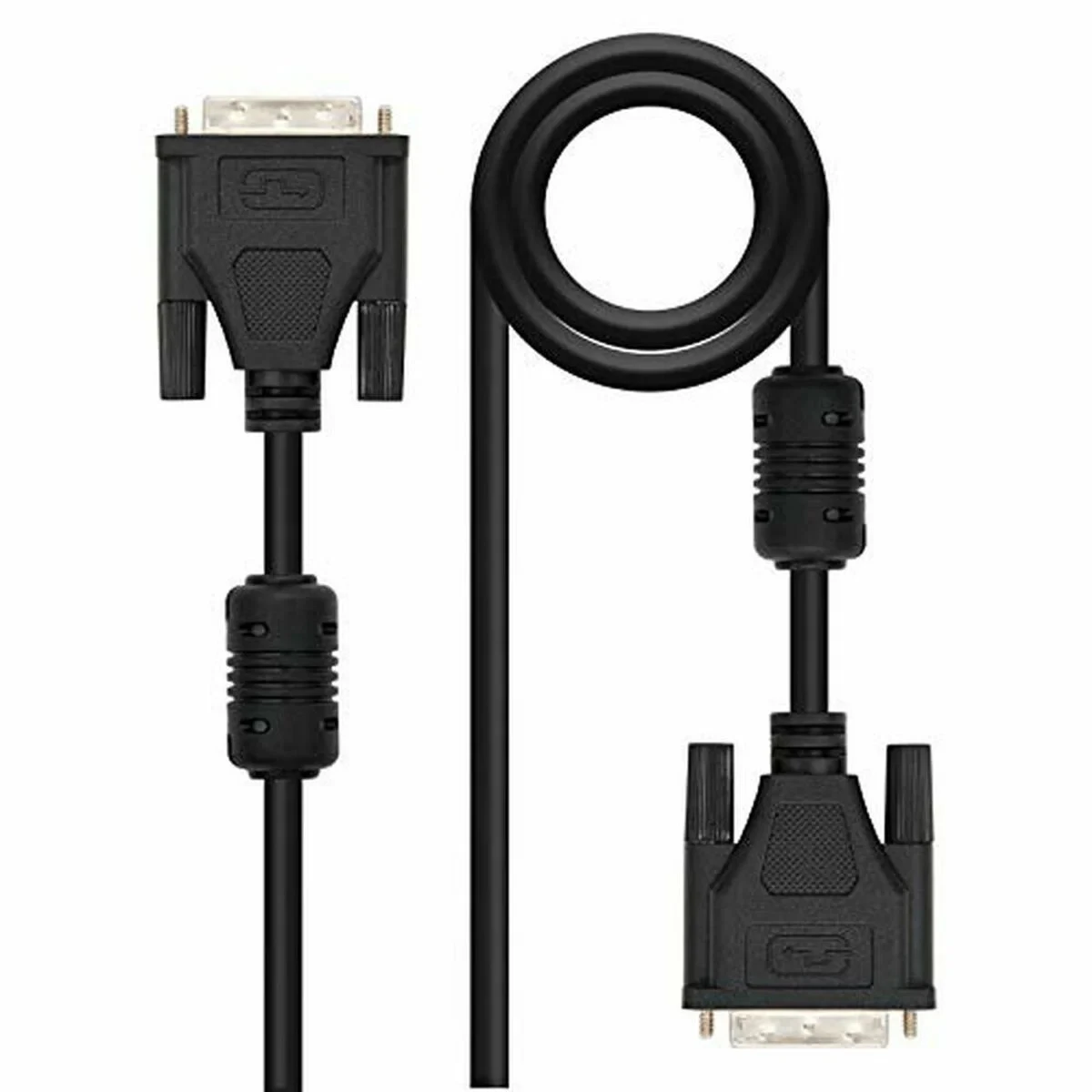 Cable DVI NANOCABLE 10.15.0802 Negro 1,8 m