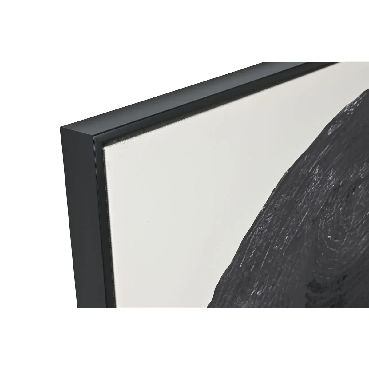 Lienzo Home ESPRIT Blanco Negro Sombrero Moderno 103 x 4,5 x 143 cm (2 Unidades)