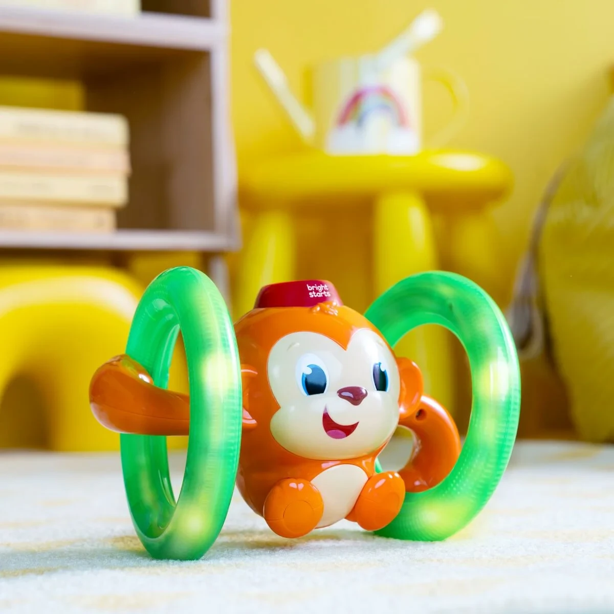 Juguete Musical Bright Starts Little Roll & Glow Monkey