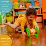 Juguete Musical Bright Starts Little Roll & Glow Monkey