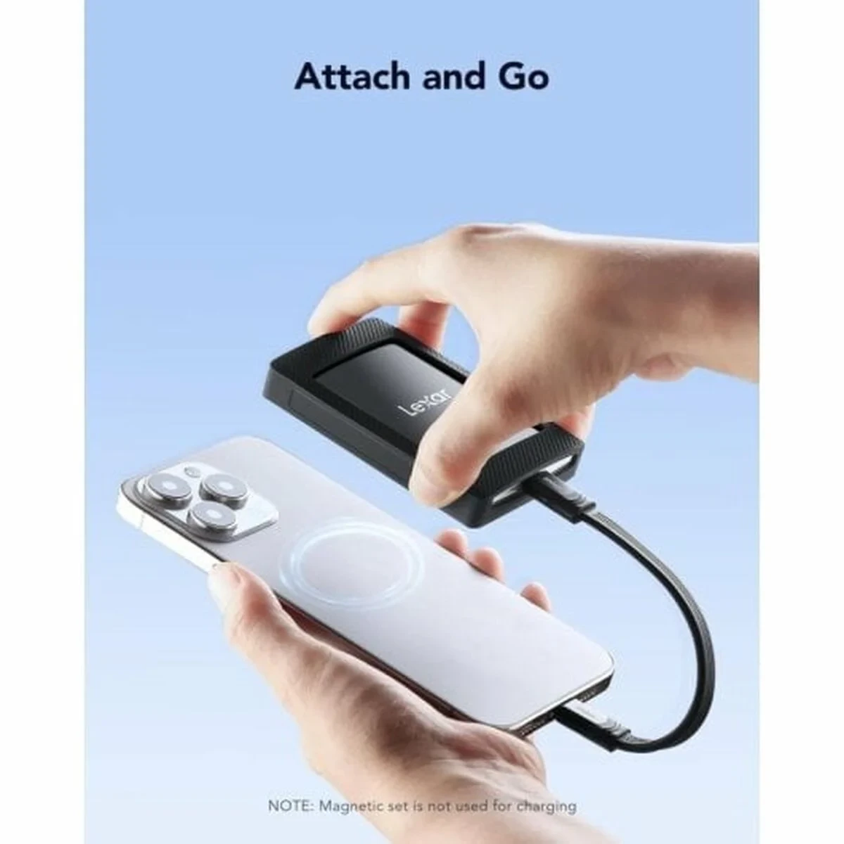 Disco Duro Externo Lexar LSL500M001T-RNBNG Negro 1 TB