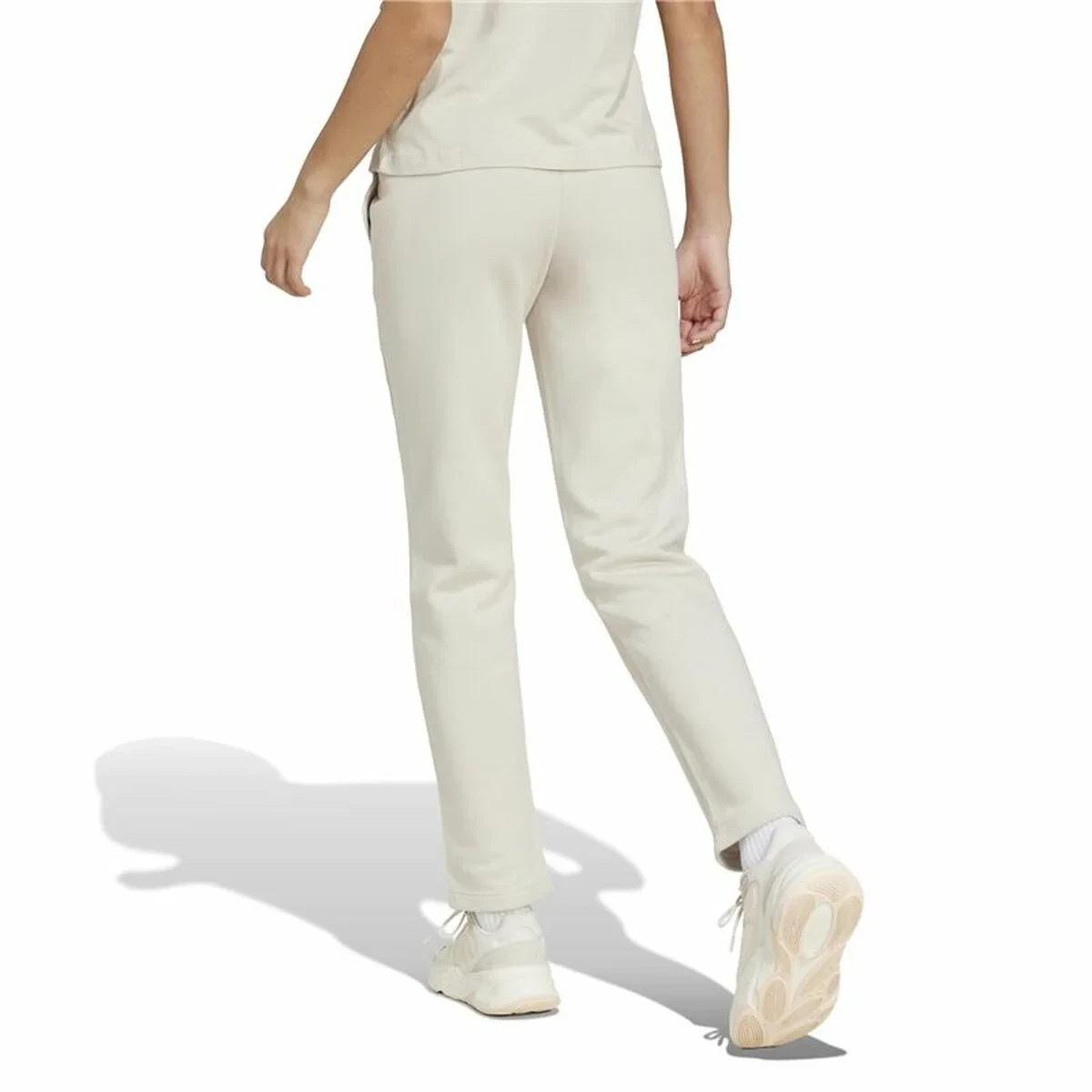 Pantalón Largo Deportivo Adidas Essentials Blanco Mujer