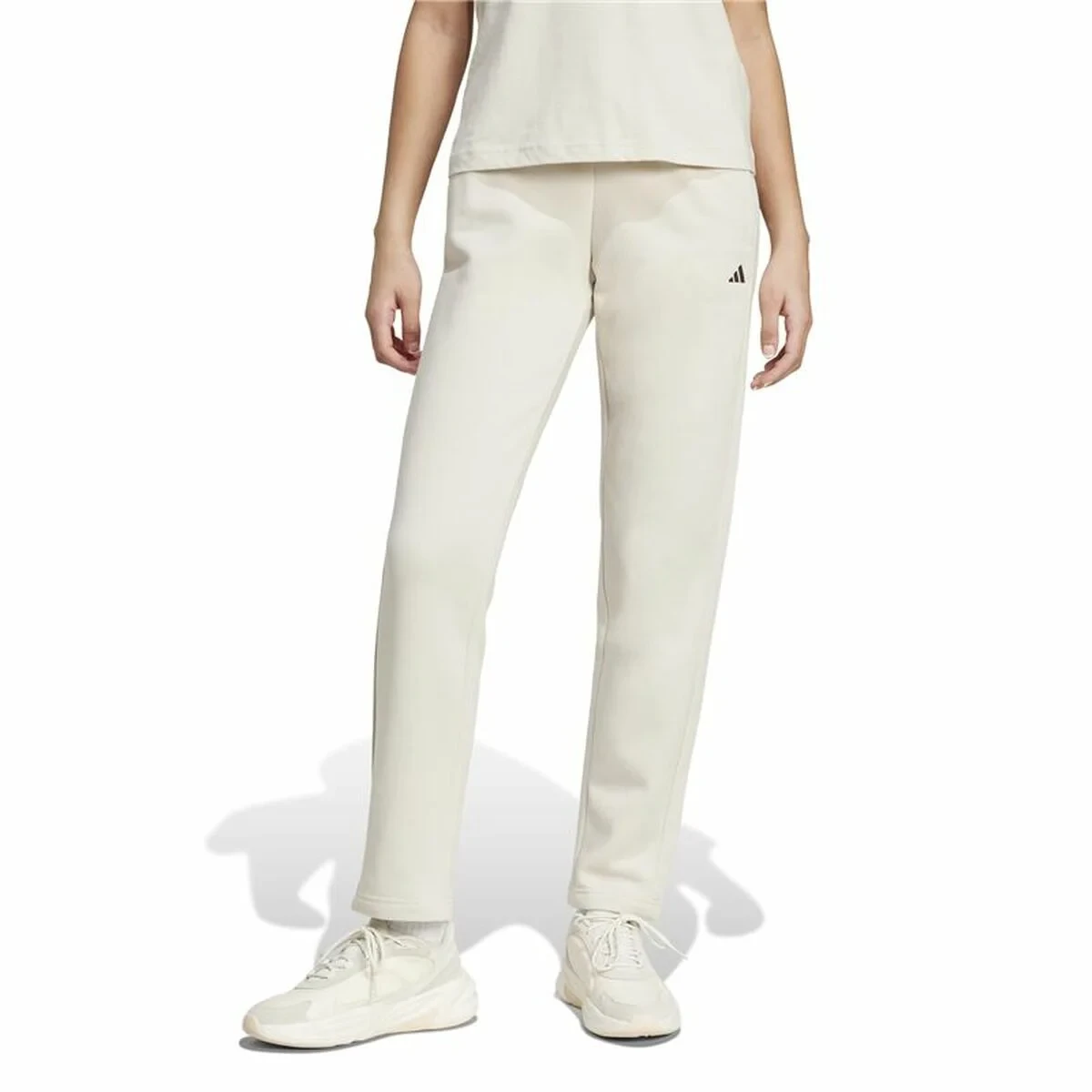 Pantalón Largo Deportivo Adidas Essentials Blanco Mujer