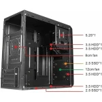 Caja Semitorre ATX approx! APPC-301F Negro