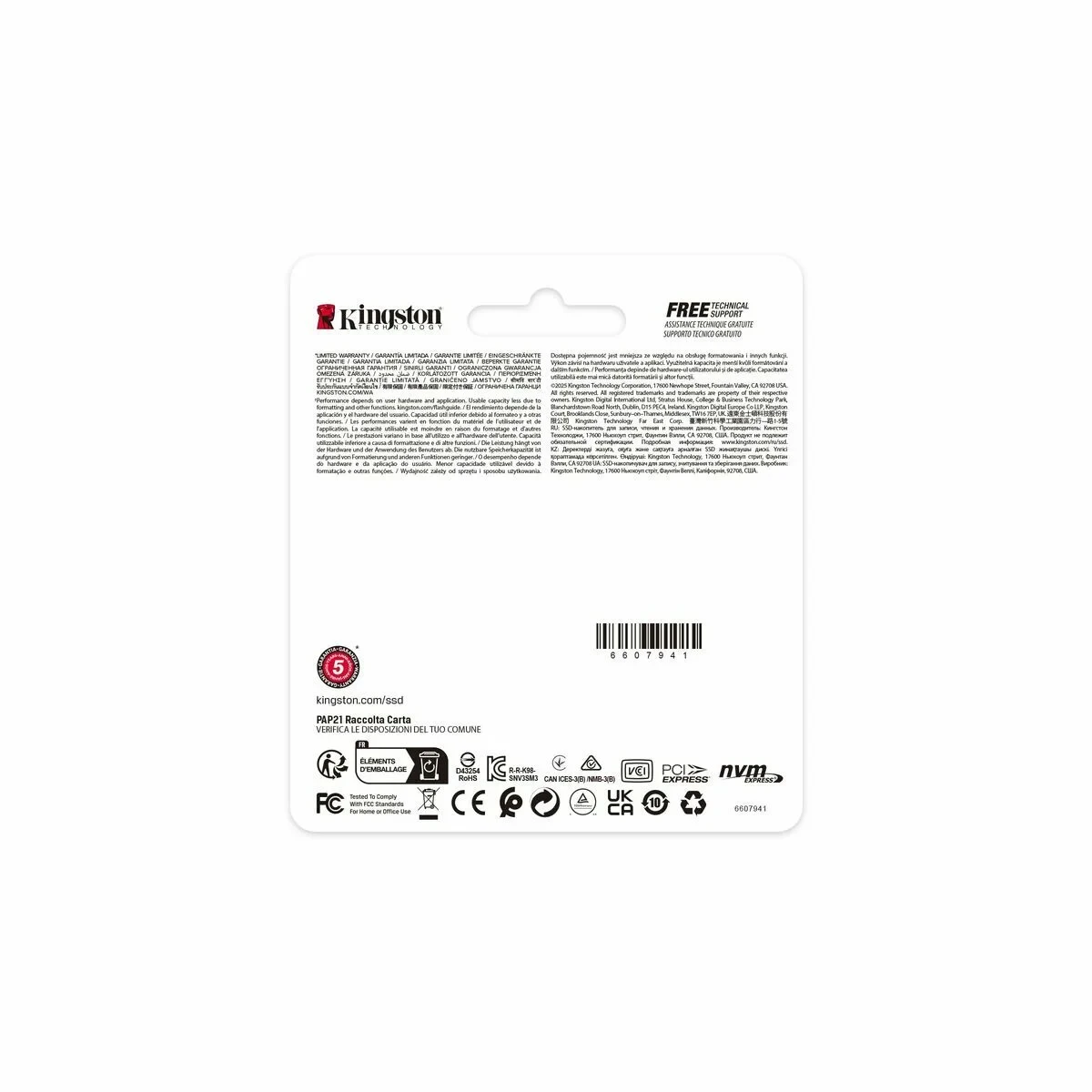 Disco Duro Kingston NV3 M.2 2230 500 GB SSD