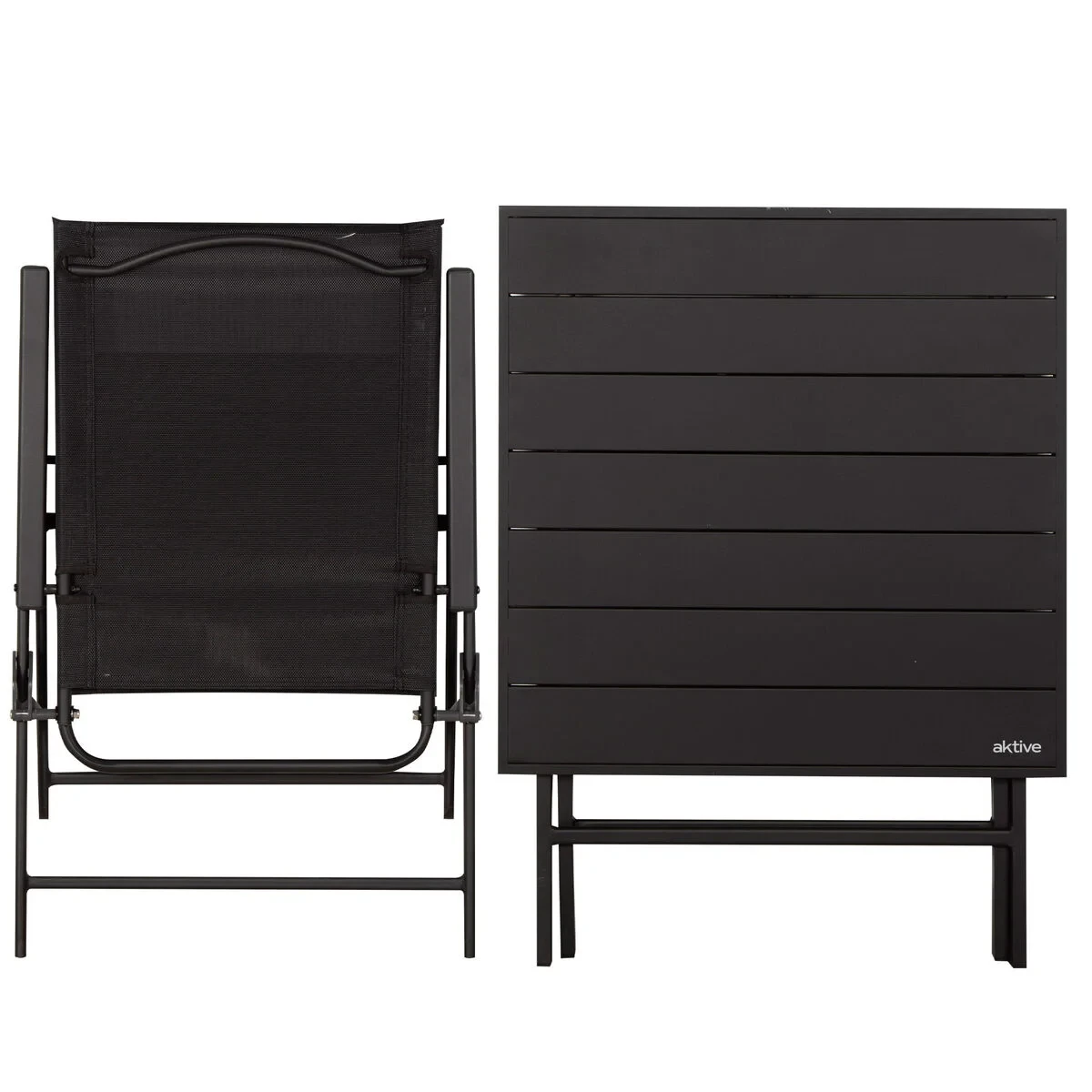 Conjunto de Mesa con 2 Sillas Aktive 75 x 70 x 75 cm (3 Piezas)