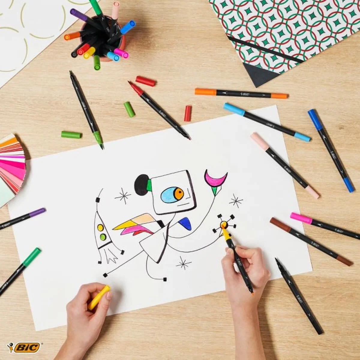 Set de Rotuladores Bic Intensity Dual Tip Multicolor 6 Piezas