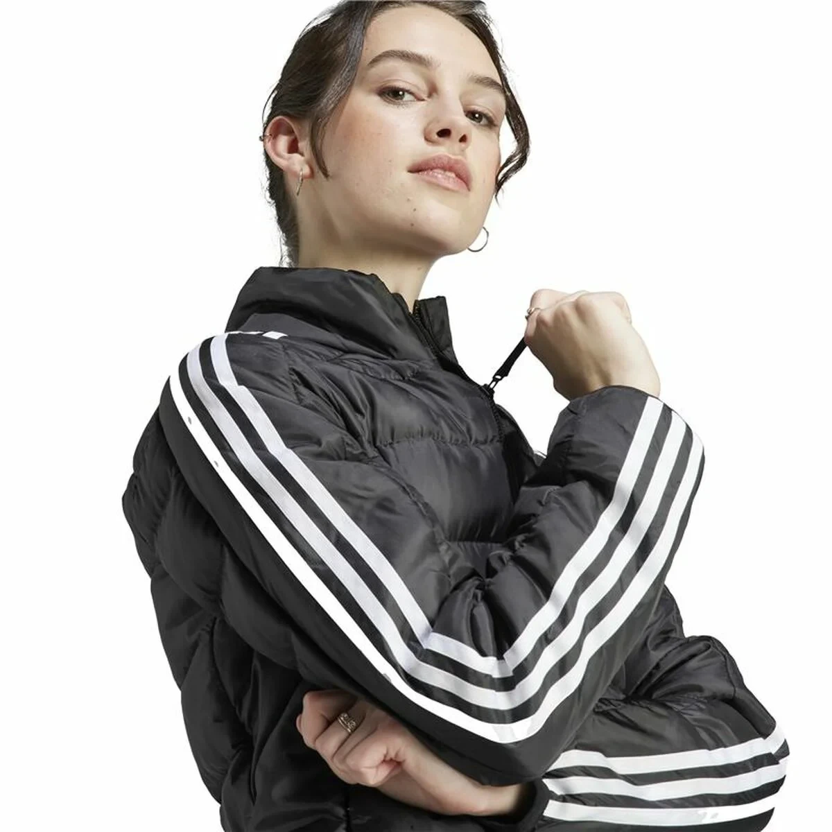 Chaqueta Deportiva para Mujer Adidas Essentials Negro