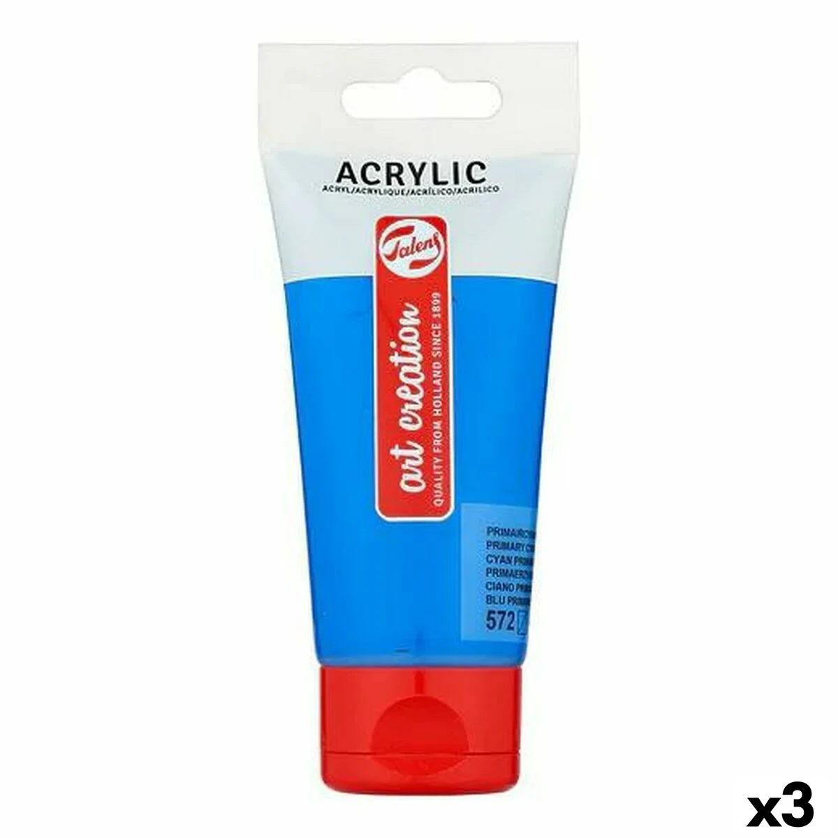 Pintura acrílica Talens Art Creation Cian 75 ml (3 Unidades)