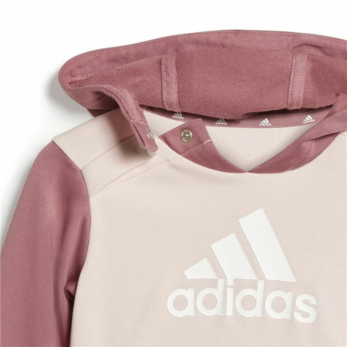 Chándal Infantil Adidas Essentials Colorblock Gris Rosa