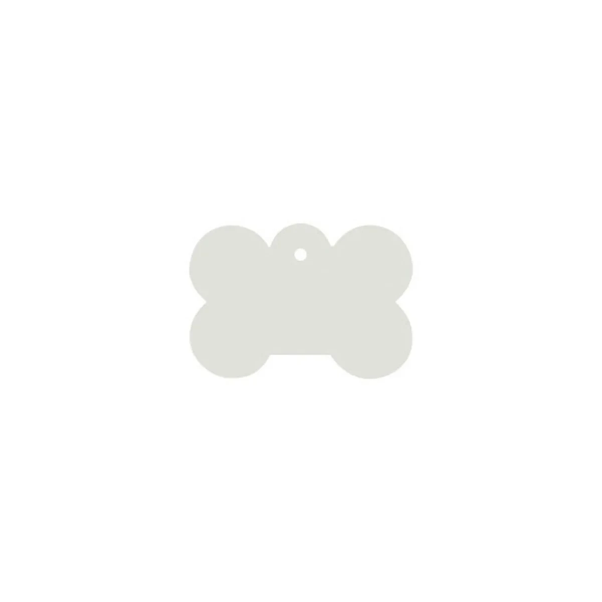 Placa identificativa para collar Imarc Bone Blanco