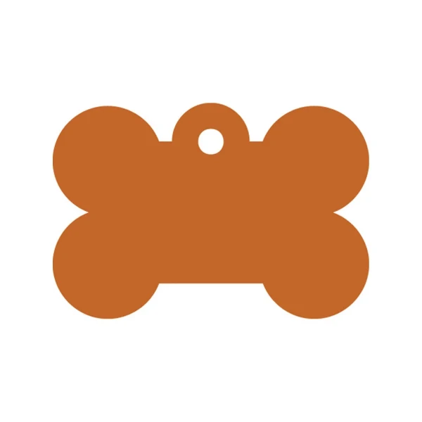 Placa identificativa para collar Imarc Bone Naranja