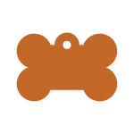 Placa identificativa para collar Imarc Bone Naranja