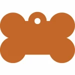 Placa identificativa para collar Imarc Bone Naranja