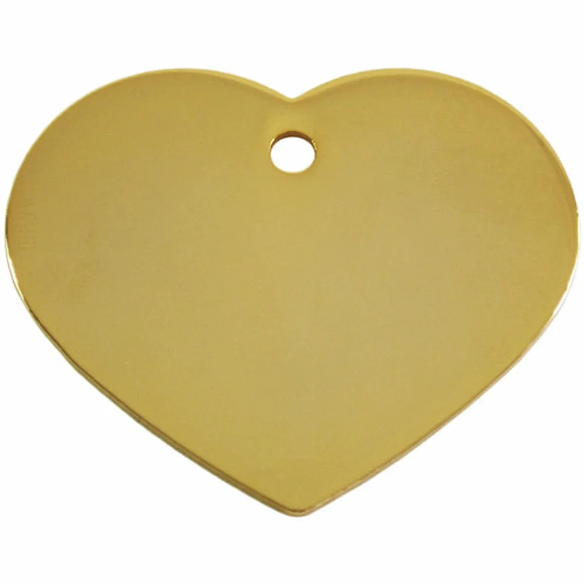 Placa identificativa para collar Imarc Heart Amarillo Dorado