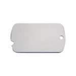 Placa identificativa para collar Imarc Military Plata