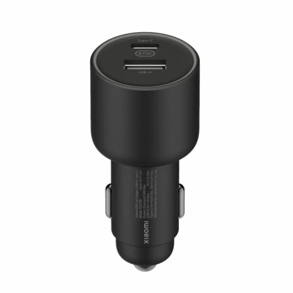 Cargador de Coche USB Universal + Cable USB-C Xiaomi 67W Negro 55 W