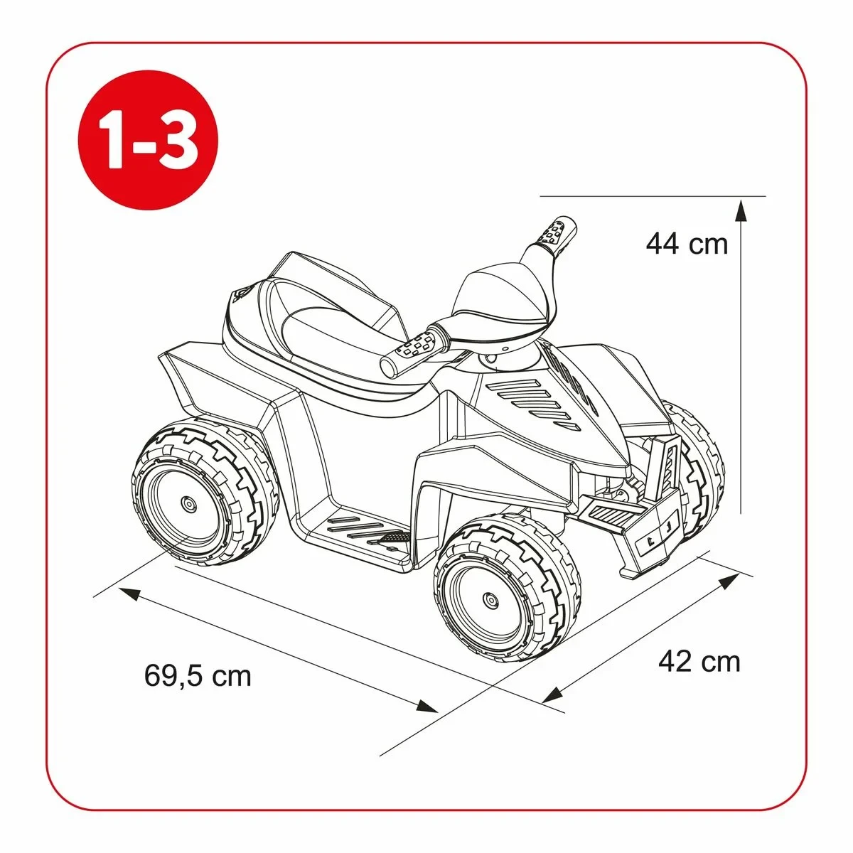 Quad Eléctrico Feber Racy Azul