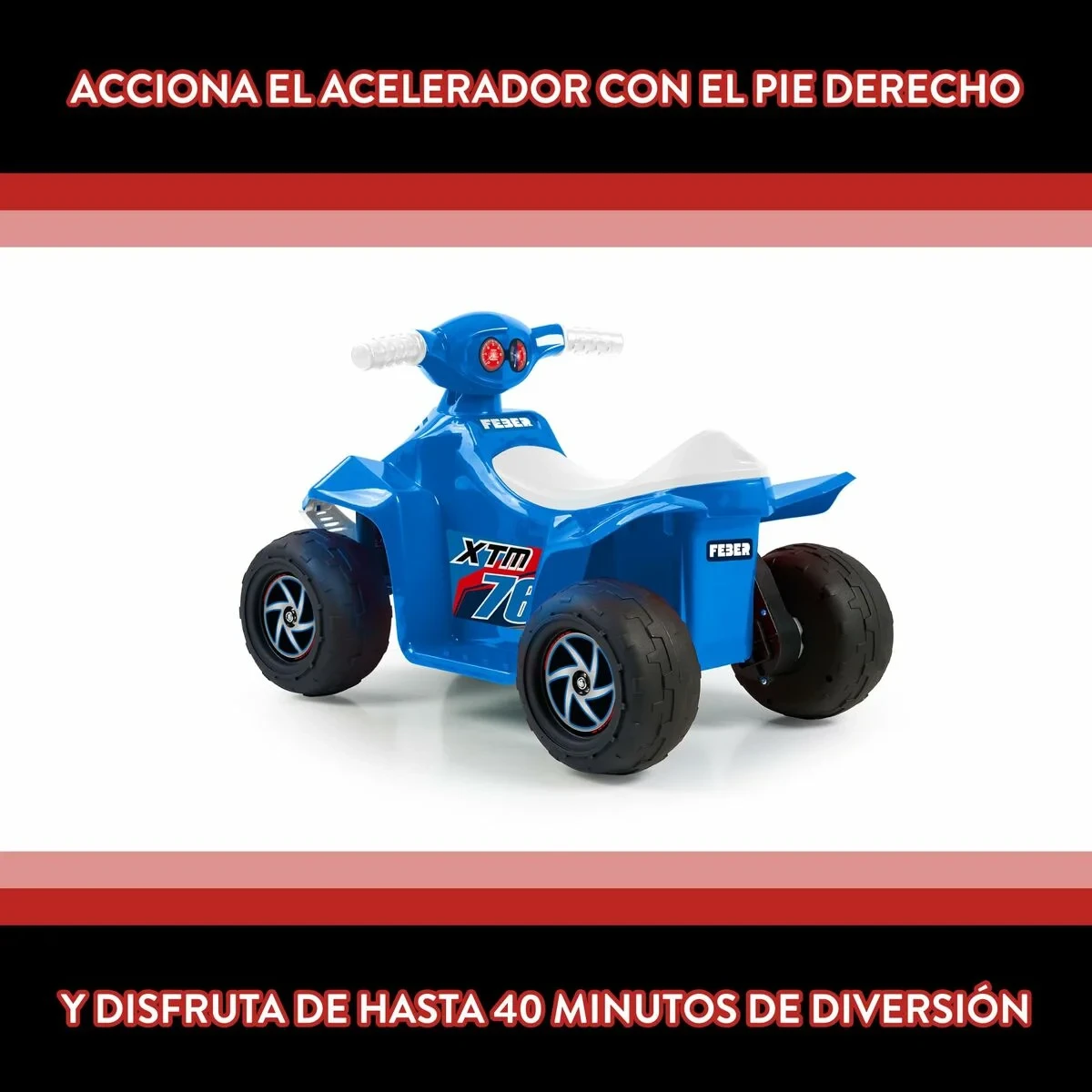 Quad Eléctrico Feber Racy Azul