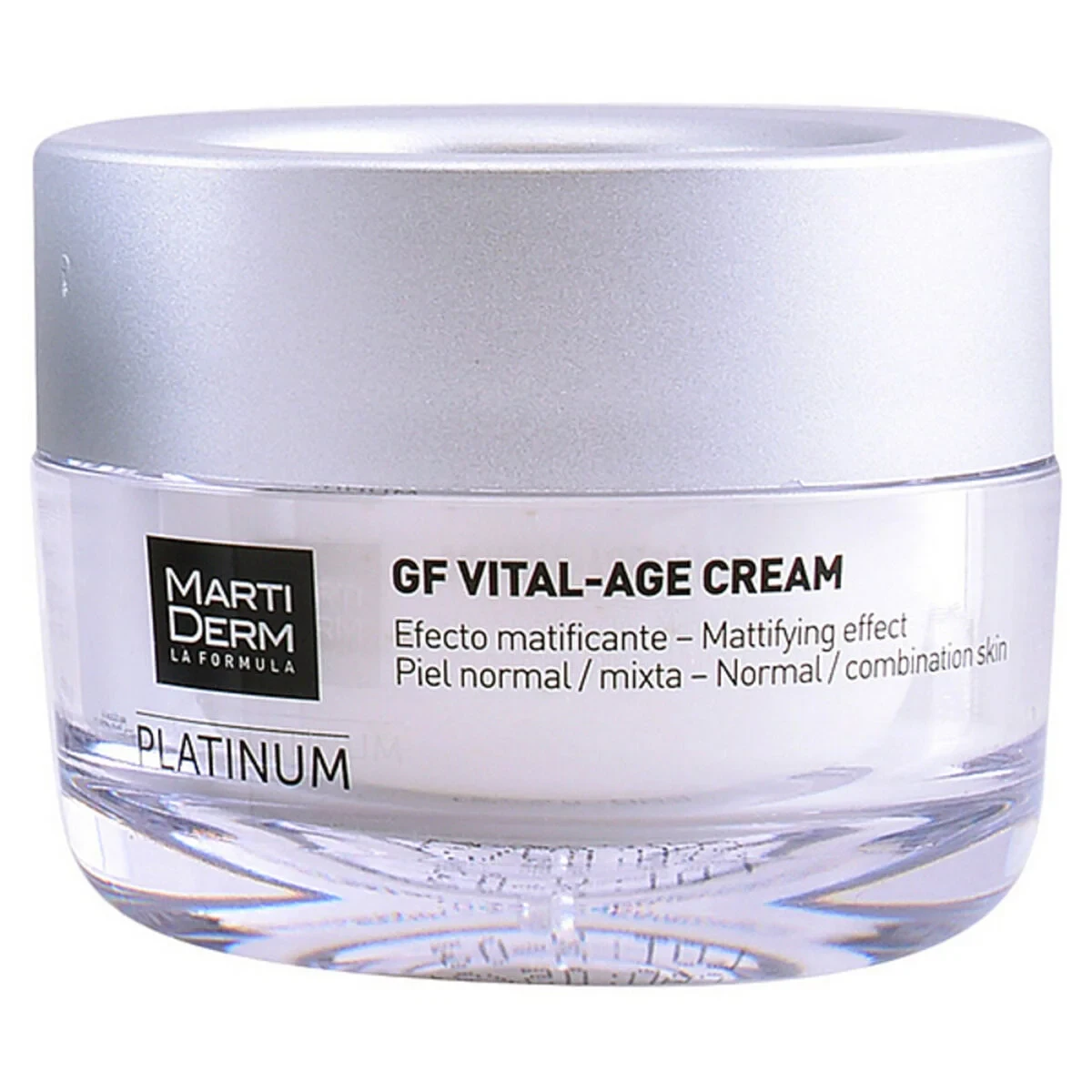 Crema de Día Hidratante Platinum GF Martiderm GF Vital-Age (50 ml) Spf 15 50 ml 400 ml (1 unidad)