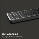 Teclado Mobility Lab KP450W Compact Negro Gris