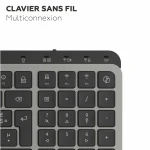Teclado Mobility Lab KP450W Compact Negro Gris