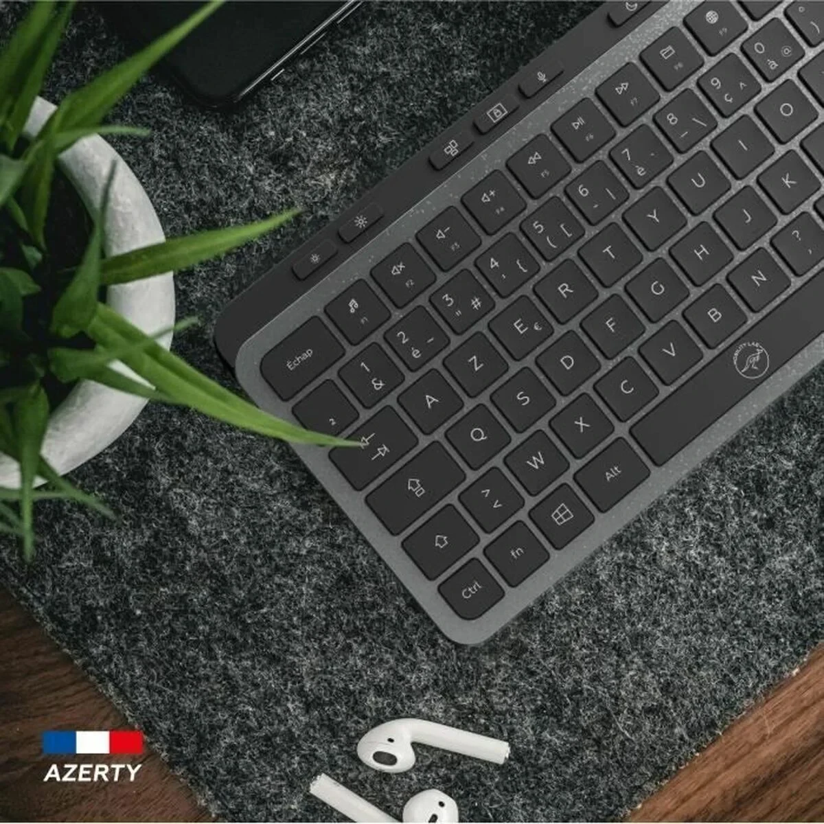 Teclado Mobility Lab KP450W Compact Negro Gris